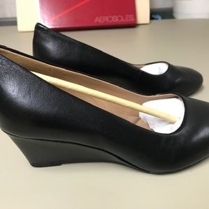 Aerosoles Black Wedge